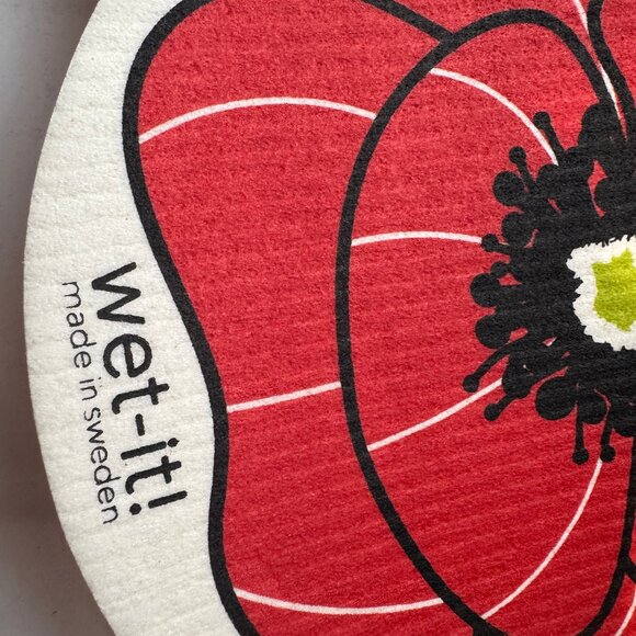 Wet-It! Swedish Treasures Round Dishcloth & Cleaning Cloth -Set of 2 - Picture 3 of 3